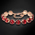 Bracelet "Edems (Scarlet)" with Swarovski™ crystals